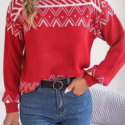Mast & Harbour Women Printed Pullover image 4