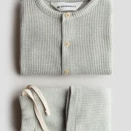 H&M 2-Piece Waffled Cotton Set image 3