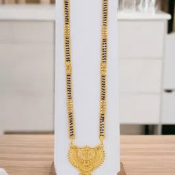 Ramdev Art Fashion Jwellery Brass Gold Plated Mangalsutra-picture-38