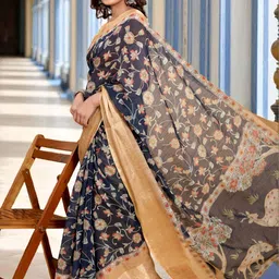 GULKEE FAB Floral Zari Saree image 2