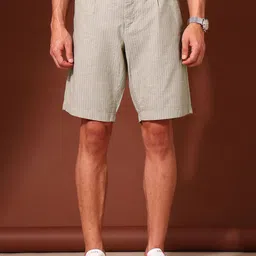 U.S. Polo Assn. Men Striped Slim Fit Chino Shorts Technology-picture-31