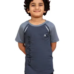 APPALUZO Boys Anti Static Typography Printed Round Neck Slim Fit T-shirt-picture-56