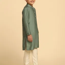 KISAH Boys Mandarin Collar Kurta image 5