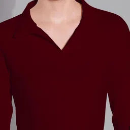 Maheshvi Shirt Collar Long Sleeves Fitted Top image 4