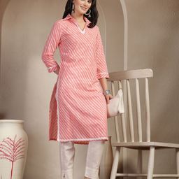 Anouk Rustic Women Striped Cotton Kurta-picture-17