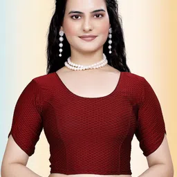 TANISHM FEB TEX Cotton Round Neck Saree Blouse-picture-33