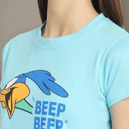 Tromko Women Pack of 3 Donald Duck Graphic Printed Round Neck Cotton T-shirts image 3