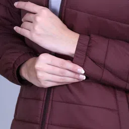 Rare Times Women Mock Collar Puffer Jacket image 5