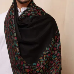 Ravaiyaa - Attitude Is Everything Wool Floral Print Men Shawl image 3