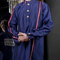 HOITY MOPPET Boys Printed Mandarin Collar Kurta With Trousers image 3