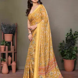 CATCHY FOREVER Silk Blend Designer Saree image 4