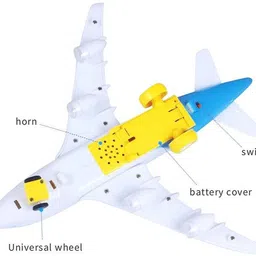 saleoff Musical AeroPlane Airbus Bump & Go Action Toy with Sound & Light-72 image 2