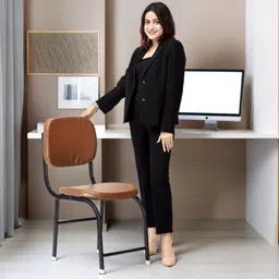 goyalson Executive Leatherette Office Visitor Chair image 2