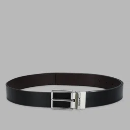 puma Men & Women Black Artificial Leather Belt image 2