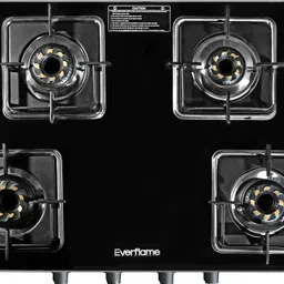 everflame Sapphire Toughened Glass Cooktop | ISI Certified | Manual Ignition | Glass Manual Gas Stove image 3