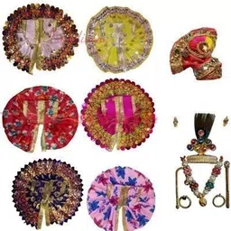 Laddu Gopal Combo Of Four COTTON Dress With Cap Size 0 Dress-image-79