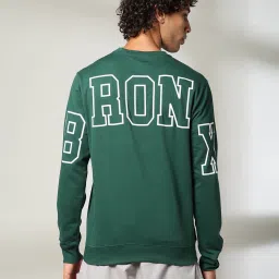 dnmx Men Typographic Print Regular Fit Crew-Neck Sweatshirt image 3