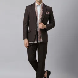 Tossido Men Orange & Blue Printed Stole& Pocket square image 3