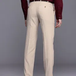 Raymond Men Textured Slim Fit Formal Trousers image 4