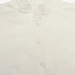 Beau Design Cotton High Neck Detachable Collar With Ruffles image 4