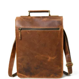 MaheTri Men Leather Messenger Bag image 4