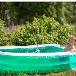 intelligent Inflatable children pool(IND*3021) 262 x 175 x 51 cm With Free Pump Inflatable Swimming Pool image 4