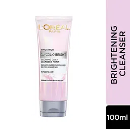 LOreal Set of Glycolic Bright Glowing Daily Cleanser Foam & Skin Brightening Serum image 4