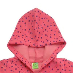 Clothe Funn Girls Conversational Printed Fleece Front-Open Sweatshirts image 2