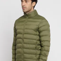 Status Quo Men Mock Collar Puffer Jacket image 3