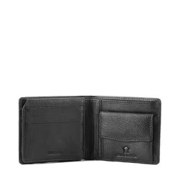 WildHorn Men Black Textured Two Fold Leather Wallet image 4