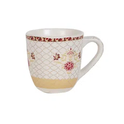 CDI White & Gold Set Of 6 Dishwasher & Microwave Safe Ceramic Matte Mugs 200 ml Each image 5