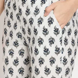 Be Indi Women Floral Printed A-Line Kurta with Trousers & Dupatta image 4