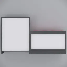 specialitypanels Ella Shoe Cabinet In Slate Grey Finish image 5