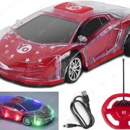 toyco High Speed Racing RC Car with FLASHING LIGHTS Rechargeable Remote Control Car-picture-17