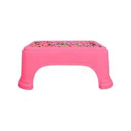 Kuber Industries Pink 3 Pieces Disney Mickey & Minnie Printed Classic Glossy Step Stool image 4