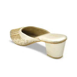 SHRIVAS BY ARCHITA MEHTA Ethnic Embellished Pointed Toe Block Mules image 2
