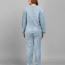 trendingfshion Women Night Suit Set Pink Self Design image 2