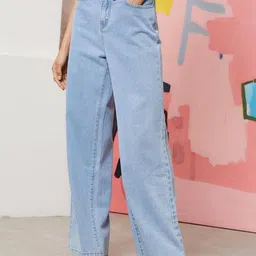 kotty Women Regular High Rise Light Blue Jeans-picture-10