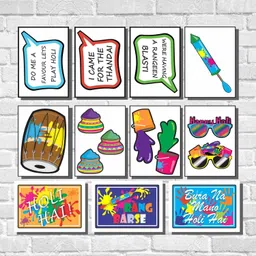 partystuff Holi Theme Props - Holi Party Props (11 Cards)-picture-18