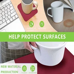 STITCHNEST Maroon Textured Anti-Slip Shelf-Liners image 2