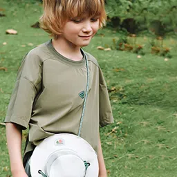 Little Surprise Box LLP Kids Colourblocked Safari Hat Shape Baguette Sling Bag-picture-27