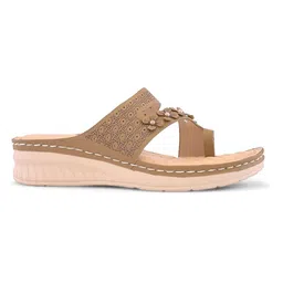 XE Looks Women Textured One Toe Flats with Bows image 4