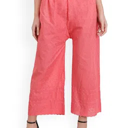 SRISARAS Women Textured Culottes Trousers-image-62