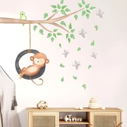 My Kids Wall 45Pcs Green & Brown UV Printed Wall Sticker Decals and Stickers image 2