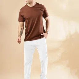 RAJOVATI Men Regular Fit Mid-Rise Easy Wash Regular Trousers image 4