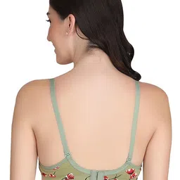 Samvar Green Cotton Non-Wired Non Padded Minimizer Bra image 3