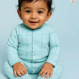 BABY GO Infants Pack of 2 Printed Cotton Sleepsuit-picture-33