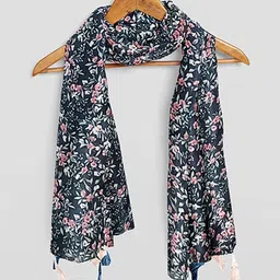 POSHAMPAA be desi Pack of 4 Women Printed Scarf with Tassels image 2