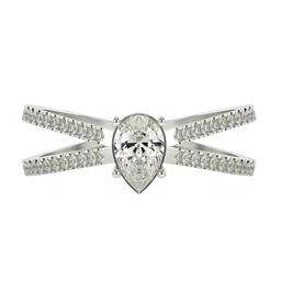 VALANOVA Women 18 Kt White Gold & Certified Lab Grown Diamond 0.64cts Ring-picture-23