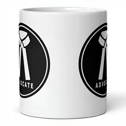 Mr UVD White & Black Graphic Printed Ceramic Glossy Mug 350 ml image 3